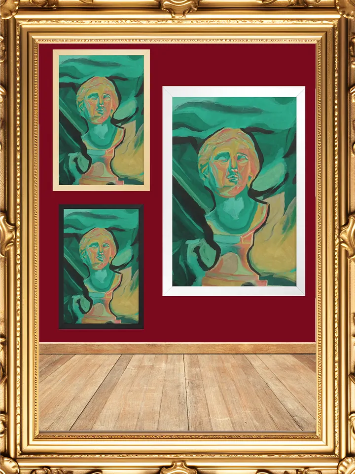 Neoclassical Turquoise Reverie Framed Print product image (2)