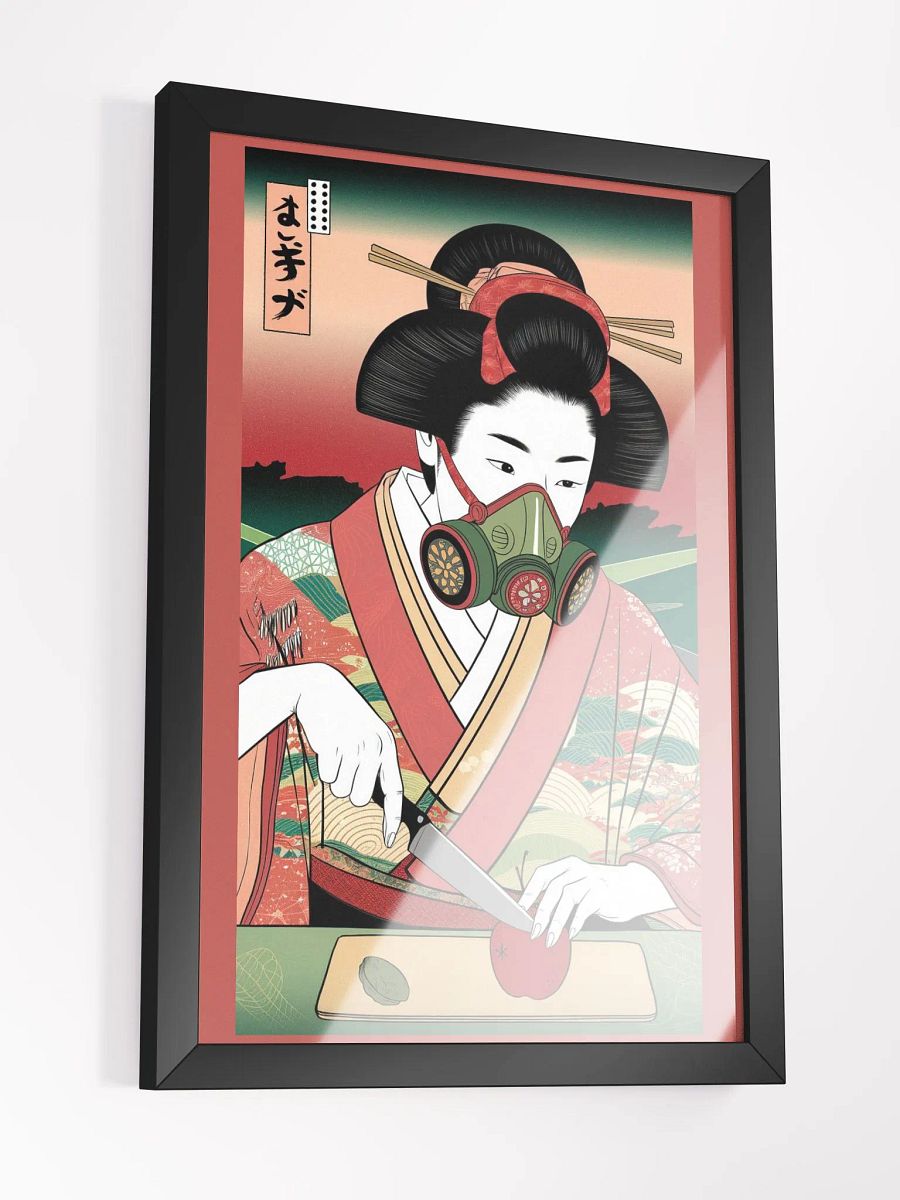 Futuristic Geisha - Tradition Meets Modernity Framed High-Quality Matte Poster product image (3)