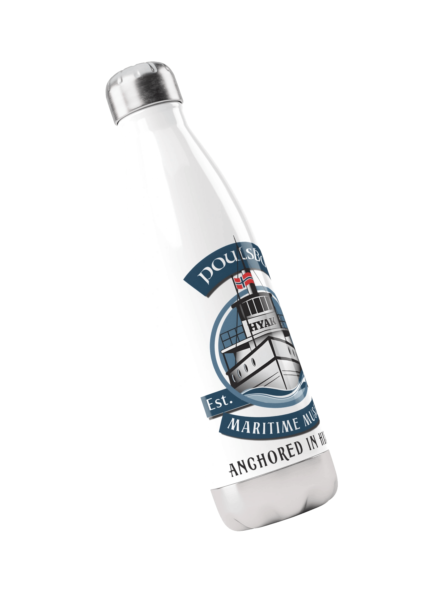 Hyak Maritime Museum Stainless Steel Water Bottle product image (3)