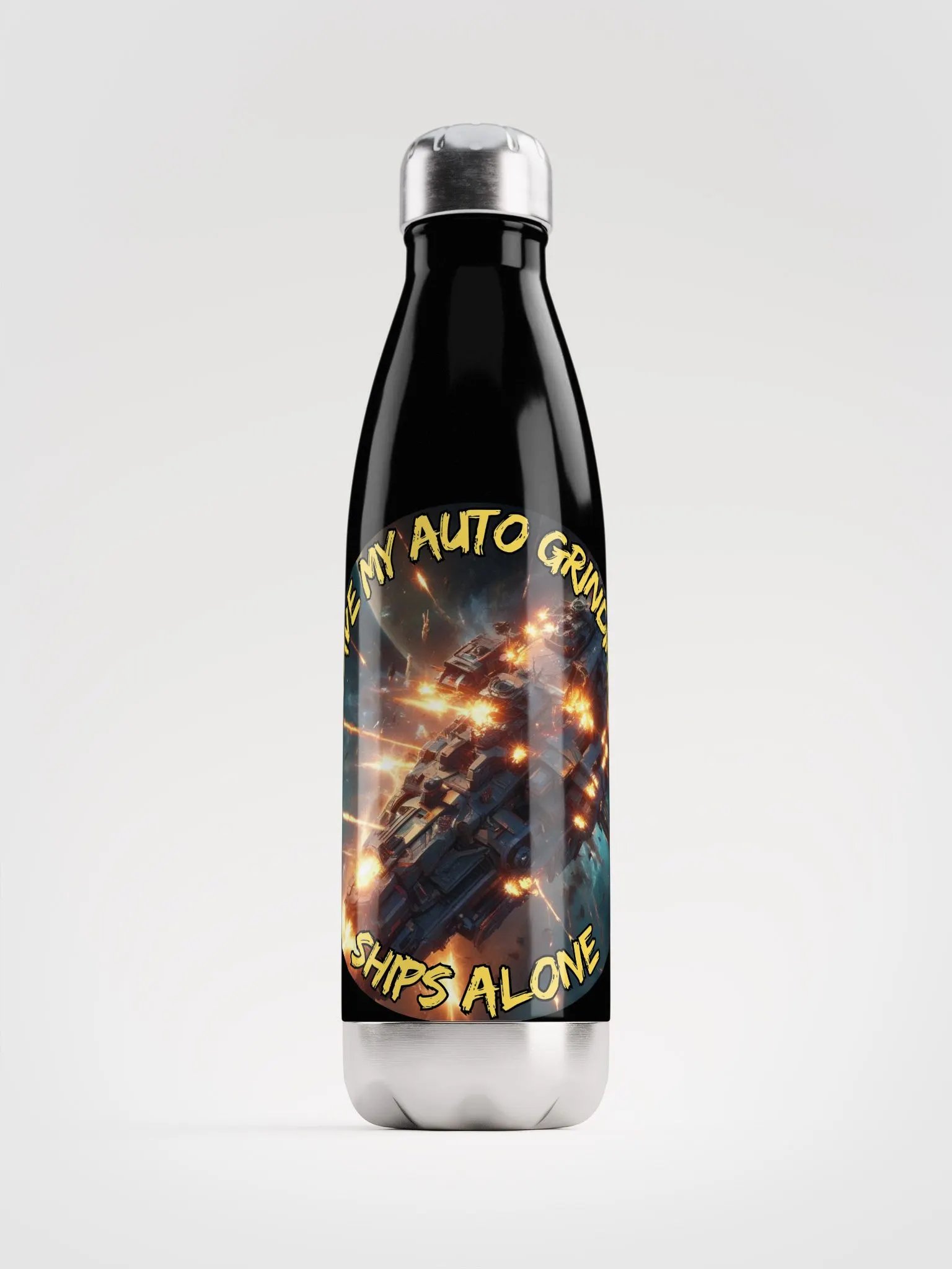 Leave My Auto Grinding Ships Alone Stainless Steel Water Bottle product image (1)