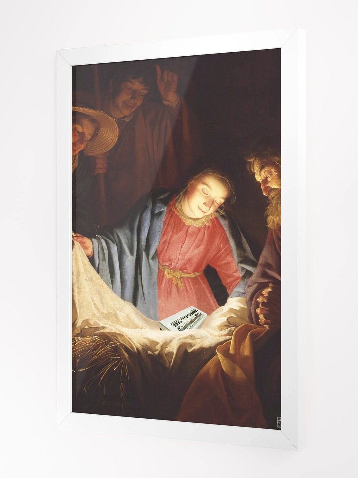 Adoration of the baby 909 by Frank Fonik , Techno EDM Framed High Quality Matte Poster product image (6)