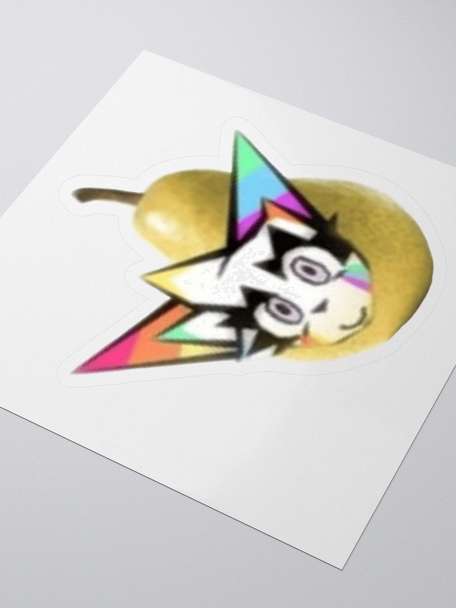 glitter pear sticker product image (3)