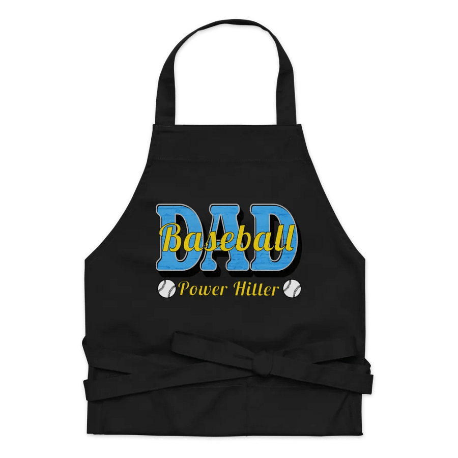 Dad Baseball Power Hitter Organic Cotton Apron product image (7)