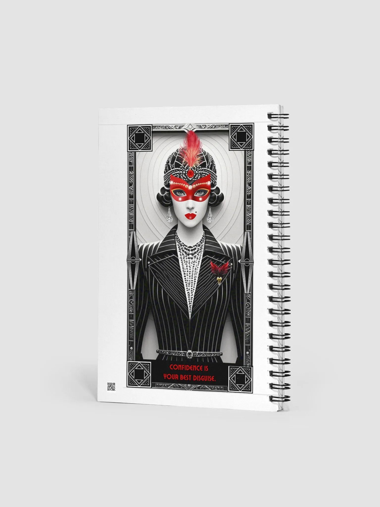 1920 Art Deco Graphics on Front and Back Covers - 140 Page Notebook product image (2)