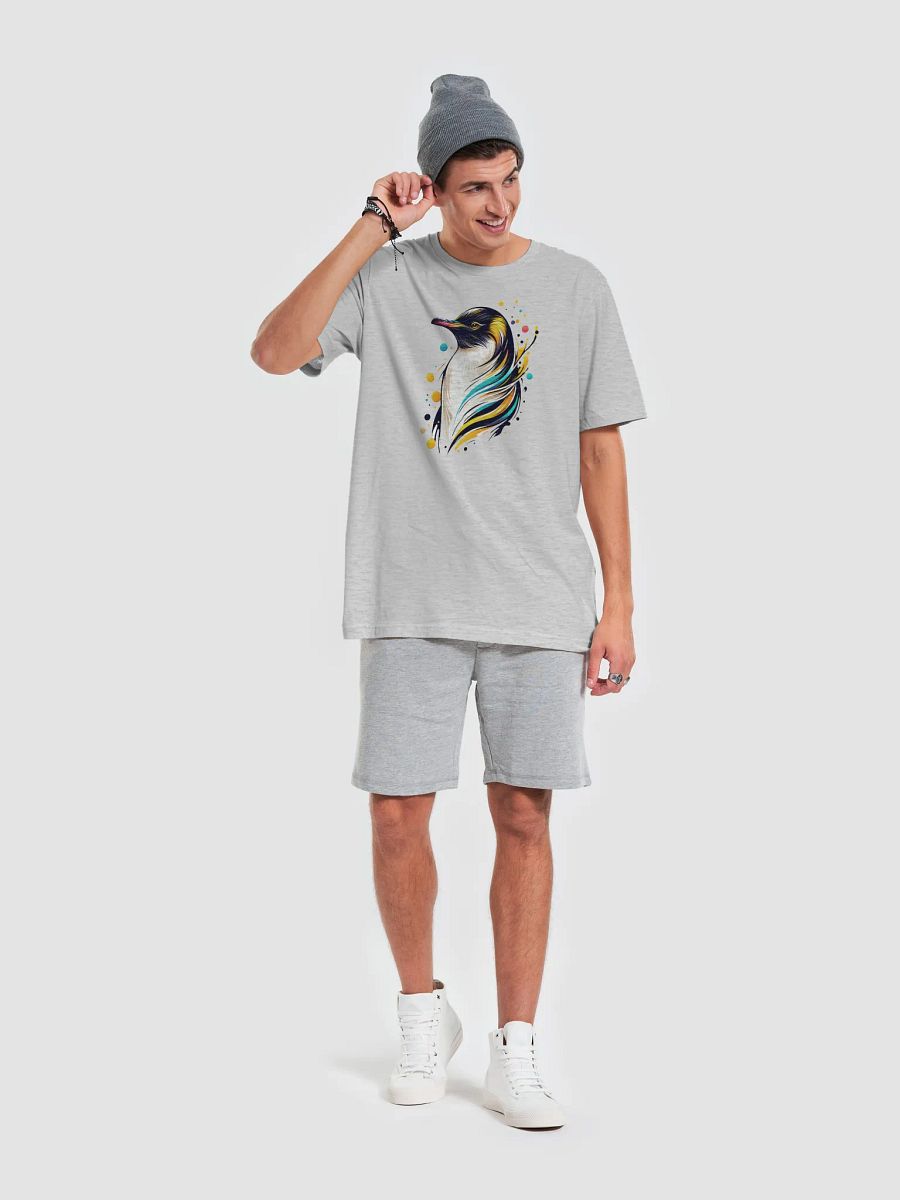 Yellow-Eyed Penguin T-Shirt, Artistic Wildlife Bird Tee, Abstract Penguin Graphic, Nature-Inspired Animal Lover T-shirt product image (4)