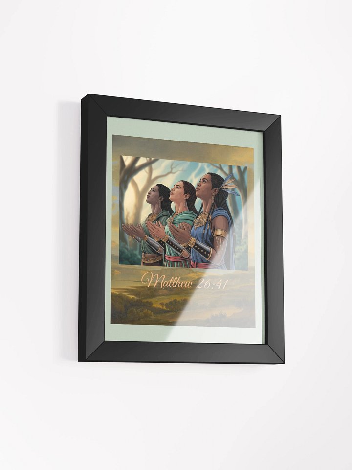 The Power Of Prayers Christian Framed Matte Poster. product image (2)