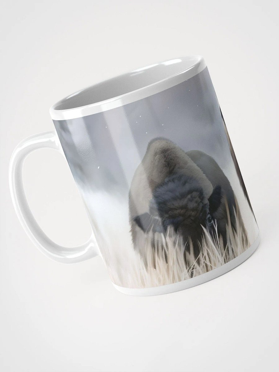 Bison With Her Calf in Winter product image (5)
