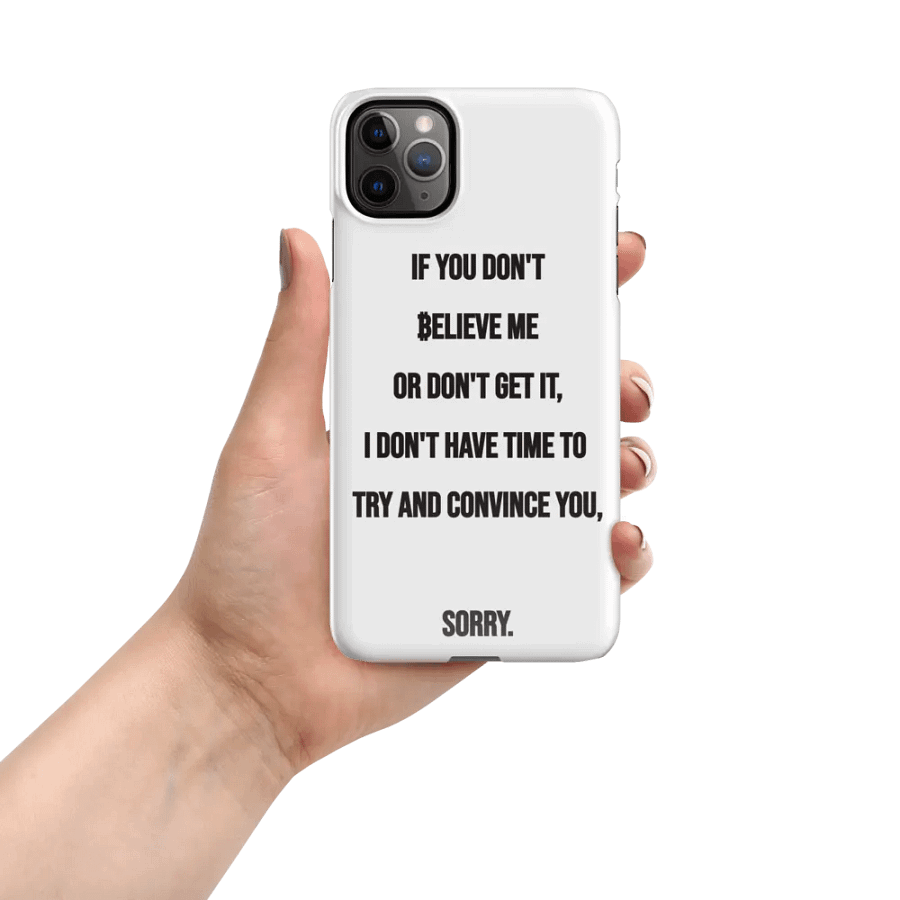 SATOSHI Quote - iPhone Snap Case product image (51)