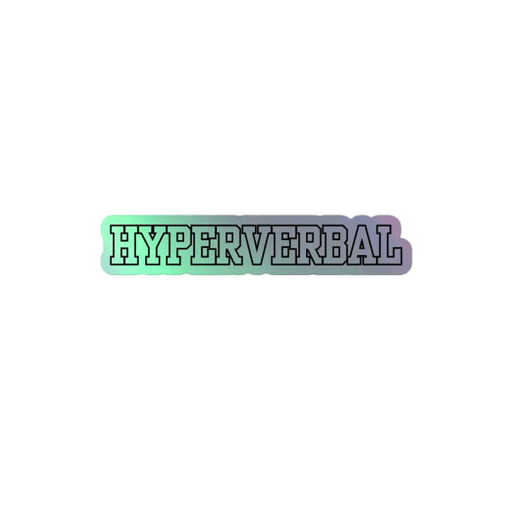 HYPERVERBAL holographic sticker product image (2)