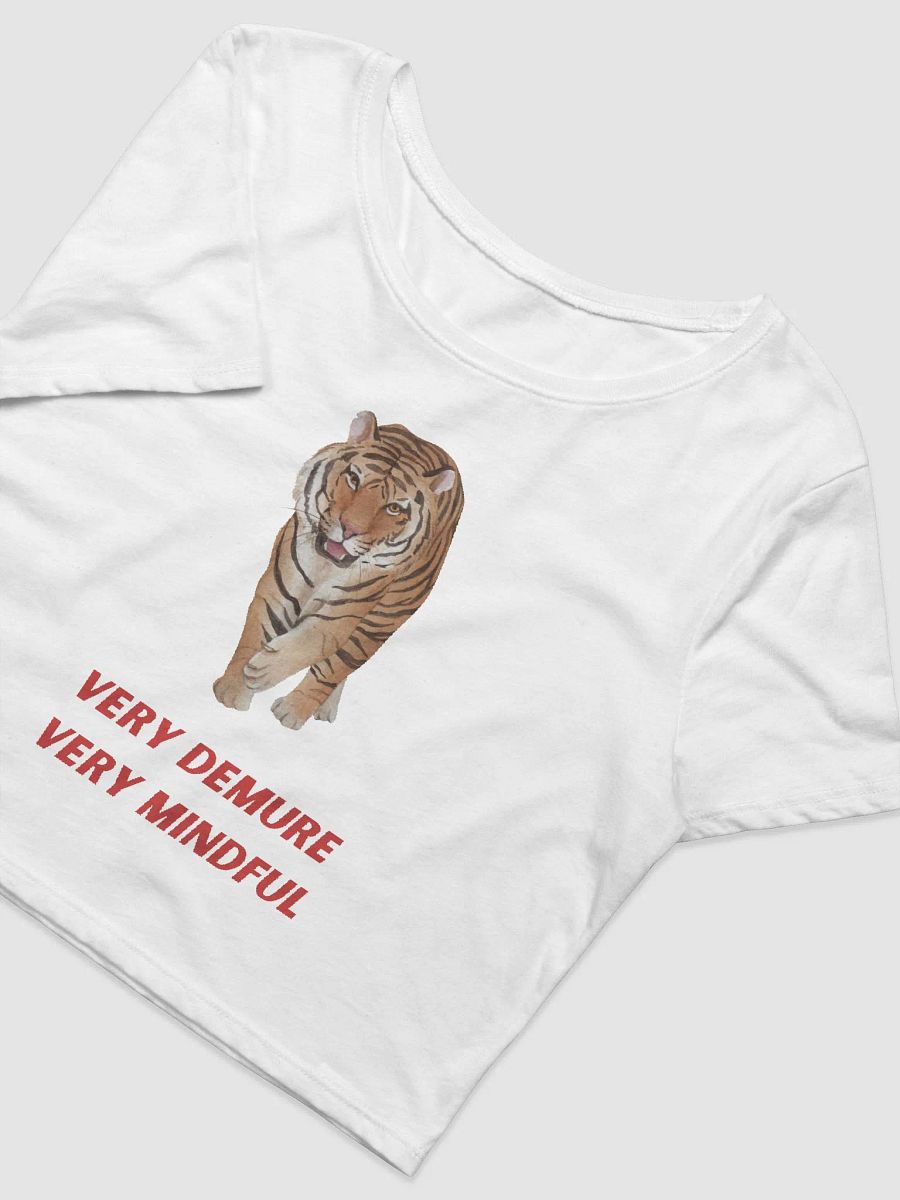 very demure very mindful like a Tiger crop tee product image (6)
