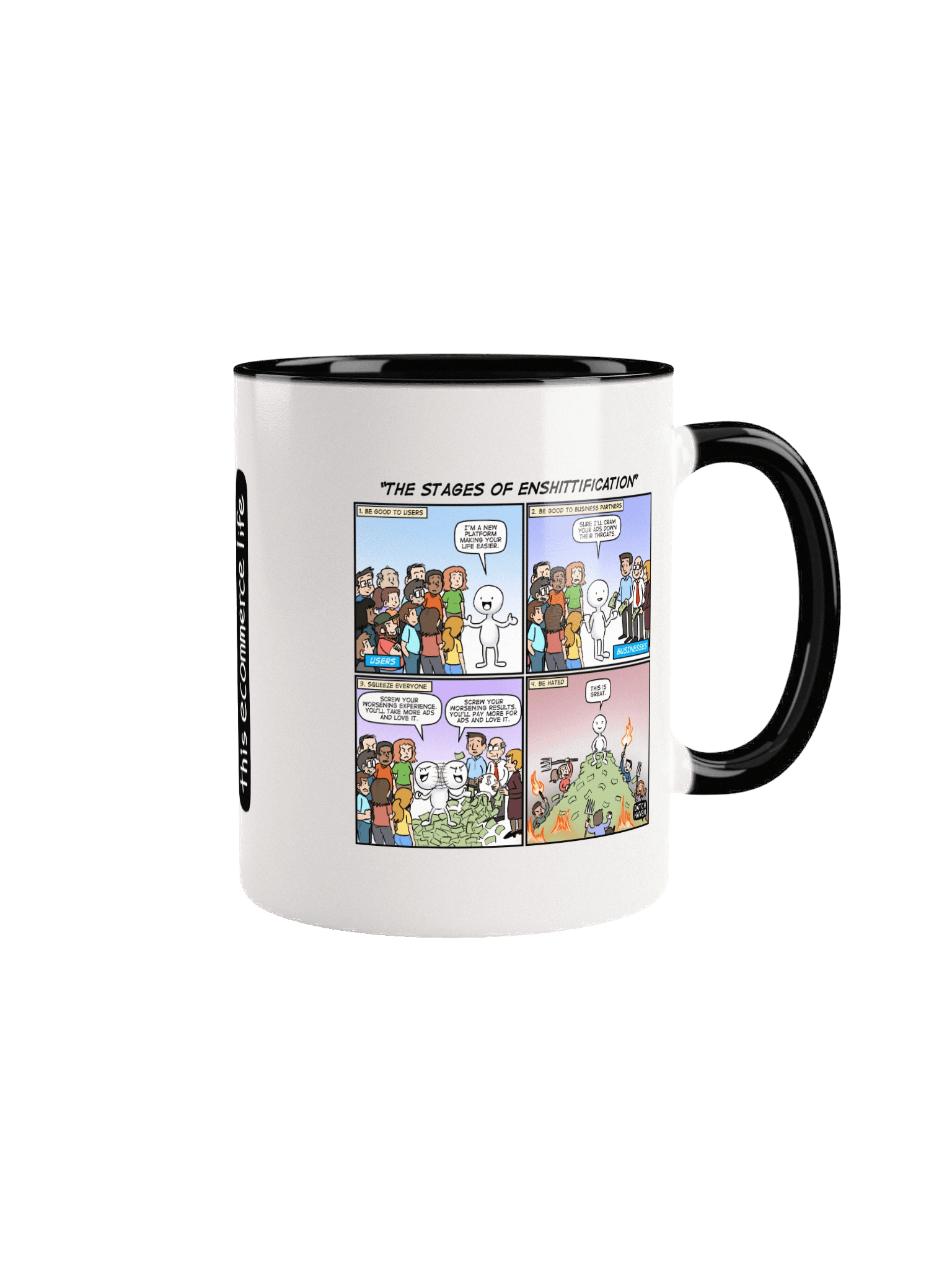 "The stages of enshittification" mug product image (1)