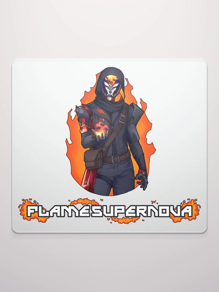 Flame Supernova Gaming Mousepad (White) product image (2)