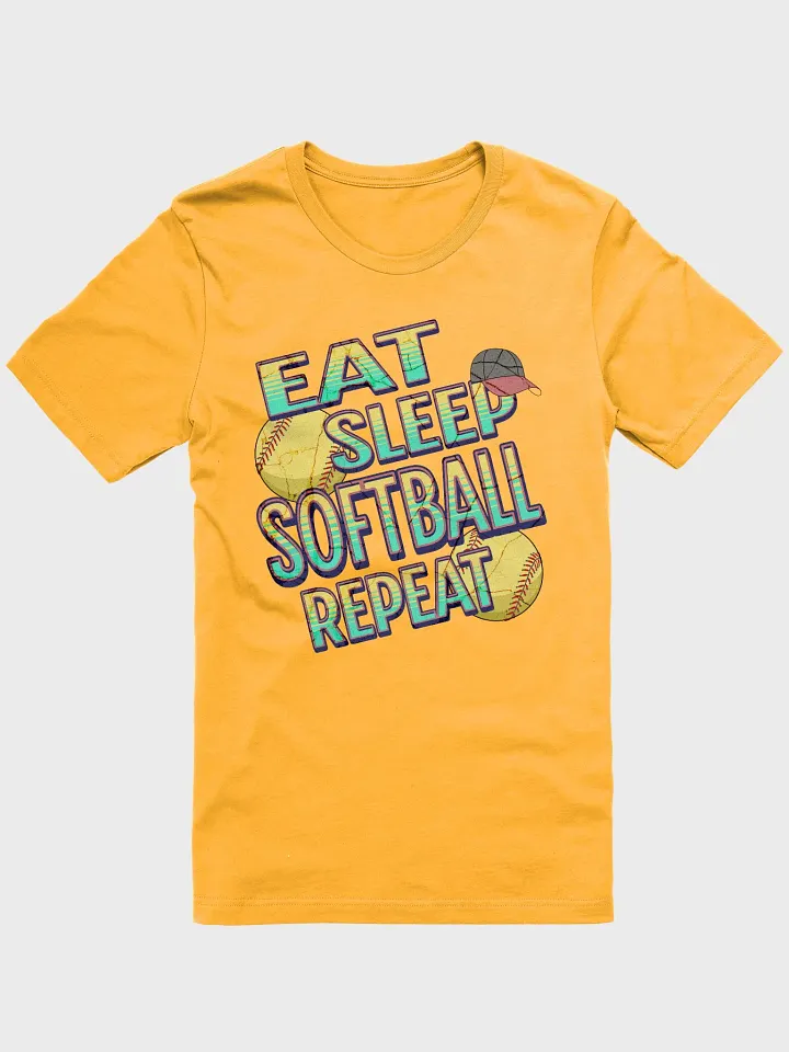 Eat Sleep Softball Repeat Iconic Comfort T-Shirt product image (7)