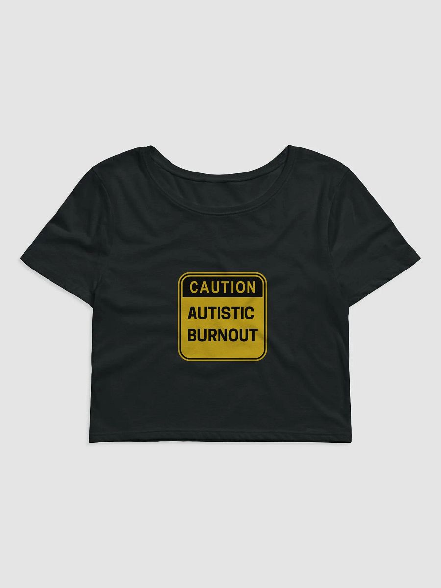 CAUTION: ASD BURNOUT cropped tee product image (2)