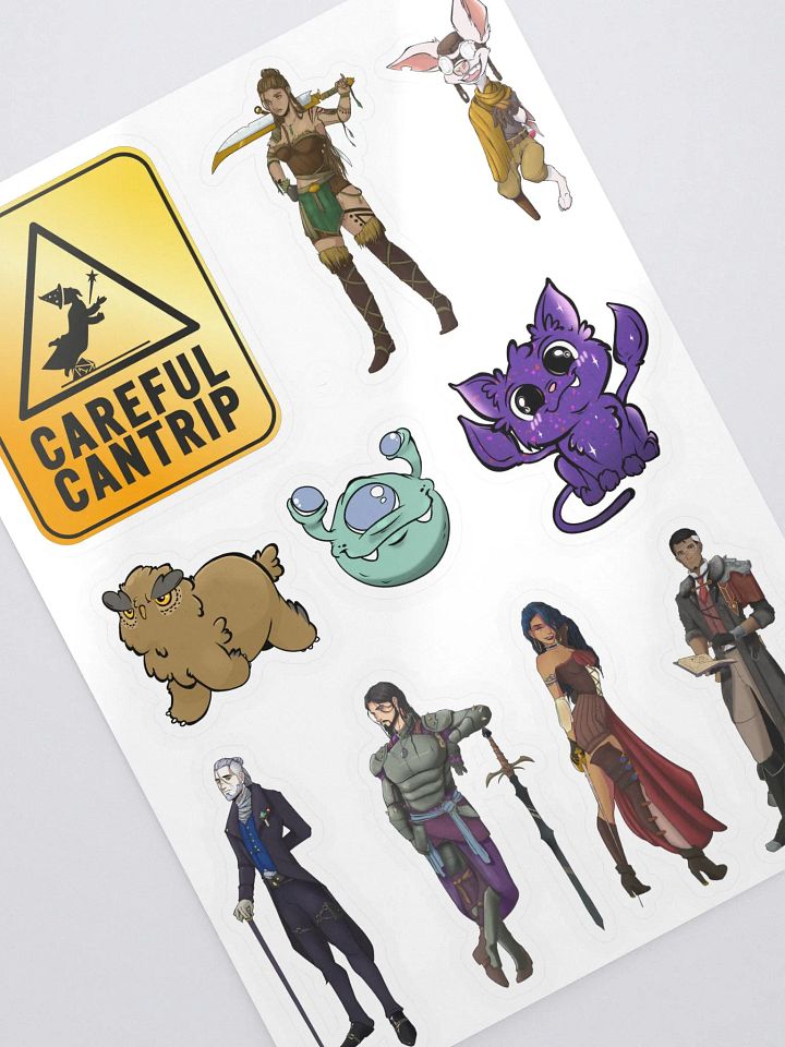Careful Cantrip Sticker Page product image (2)