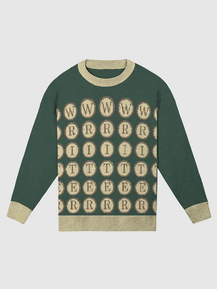 Writer Sweater in Pine Green and Mellow Yellow product image (1)
