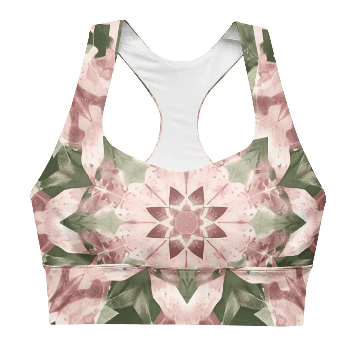 Kaleidoscope Mandala Garden Longline Sports Bra product image (2)