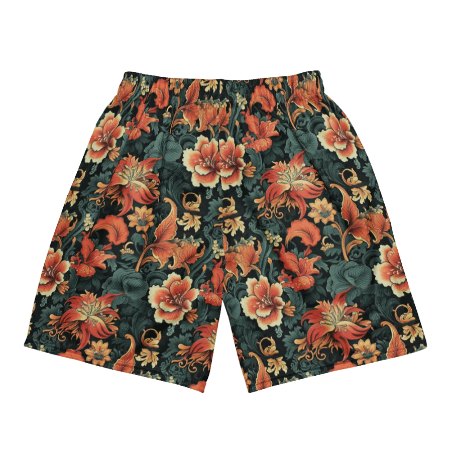 Sunset Flowers | Recycled Unisex Mesh Shorts product image (6)