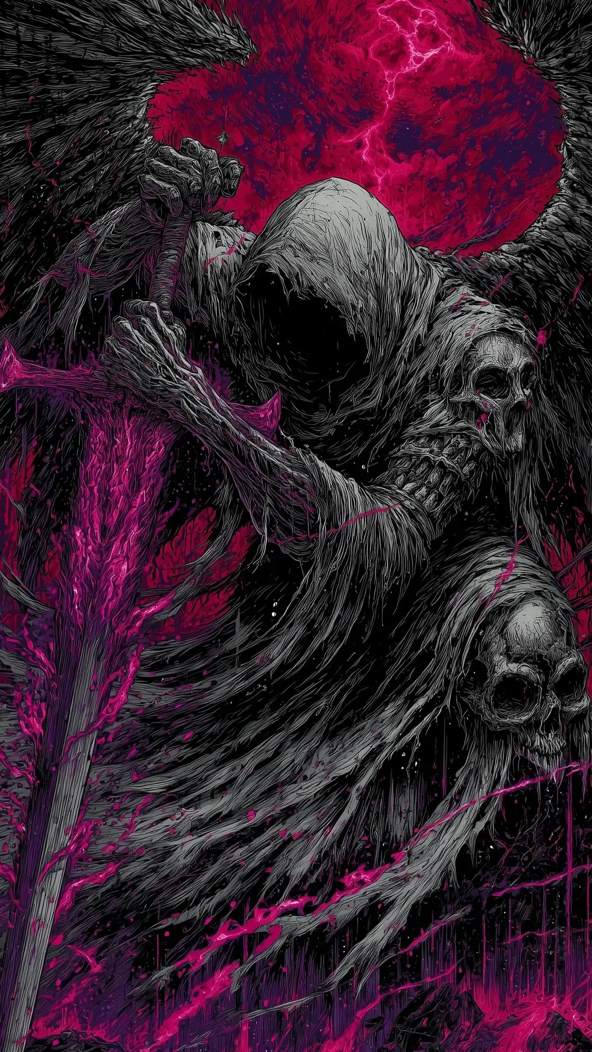 A divine rebellion with a twist of ash 🗡️ . . . #medieval #medievalfantasy #darkfantasyaesthetic #fantasy #aigenerated #fyp #darkfantasy #aiart #midjourney #knight #foryoupage #print #poster #graphic #trending #viral #wallpapers #wallart #merch #undead #4k #angel #demon 