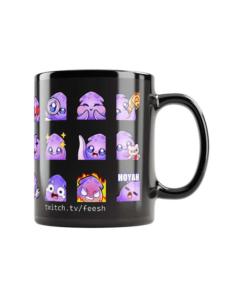 Squid Emote Coffee Mug [black] product image (2)