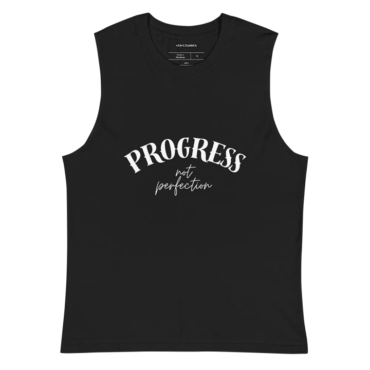 Bella+Canvas Muscle Tank ⚫️ Progress, not perfection product image (2)
