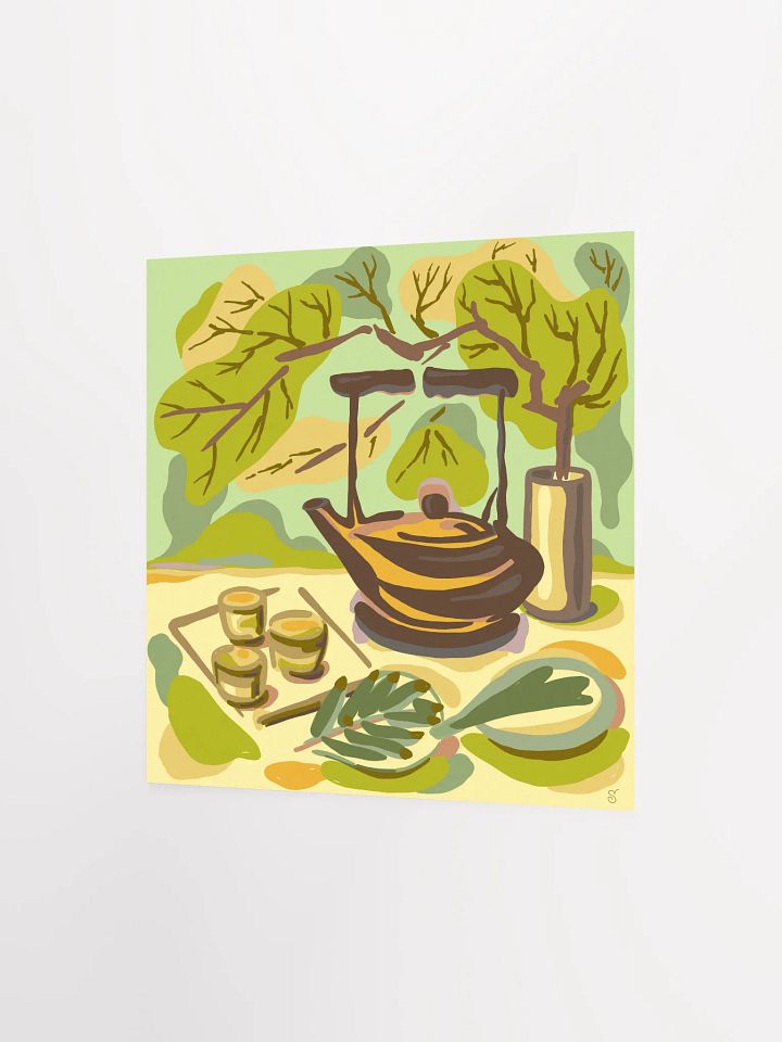 Vibrant Tea Time Illustration Poster - Coffee Shop No. 2 product image (2)