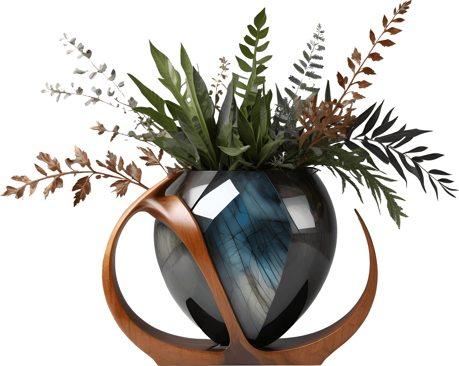 Celestial Symphony Bowl Vase – PNG product image (1)