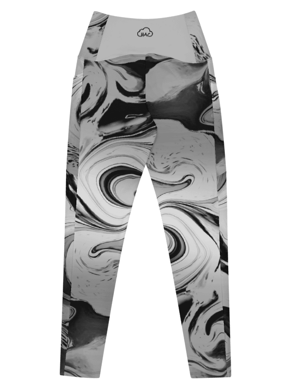 Black Marble-Leggings with Pockets product image (6)