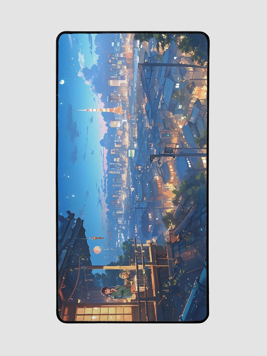 Japanese Cityscape Painting Deskmat product image (2)