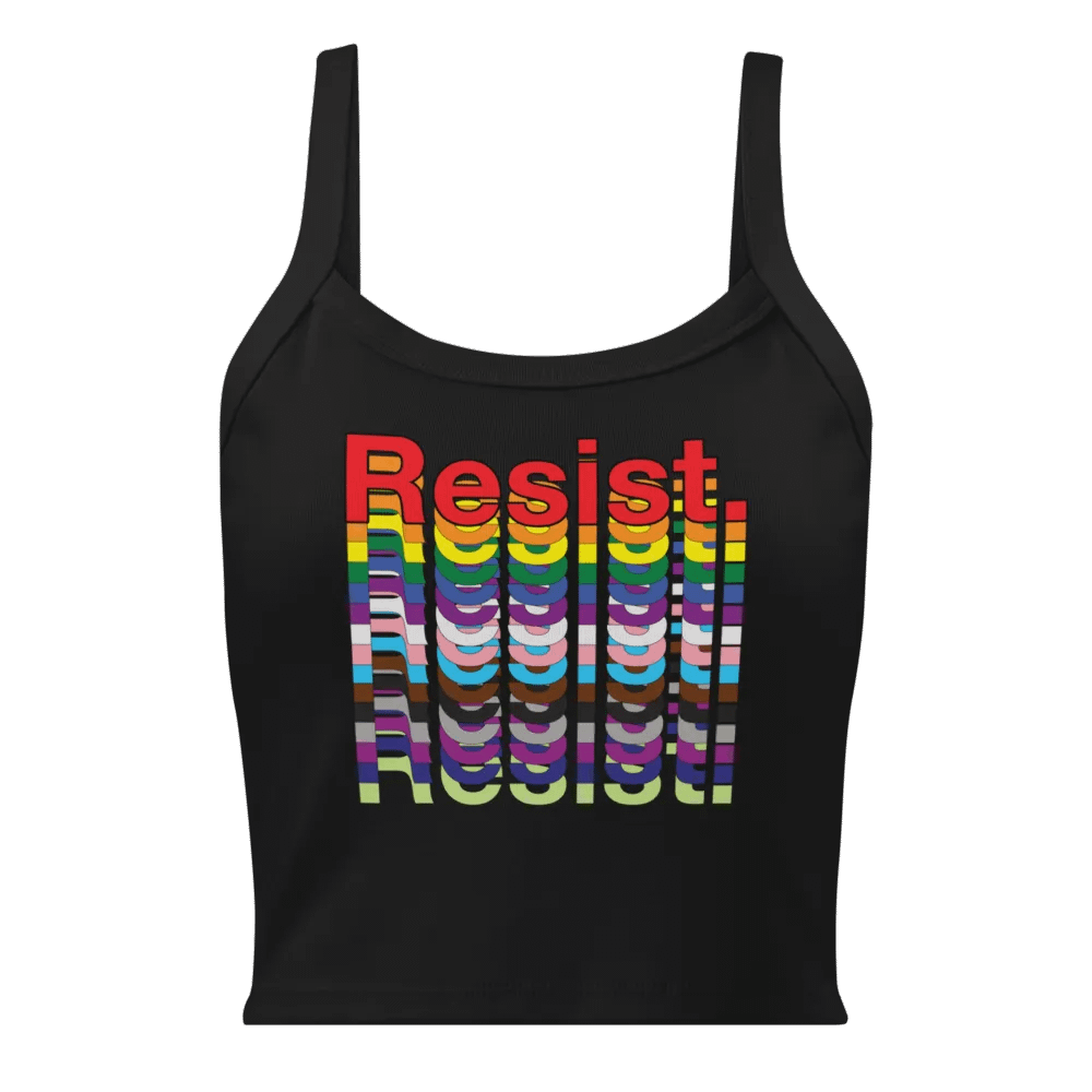 Resist - Rainbow Bella+Canvas Micro-Rib Tank Top product image (1)