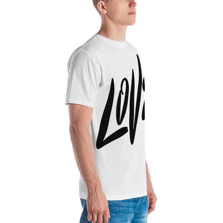 Love & Peace - White - Crew Neck T-Shirt product image (3)