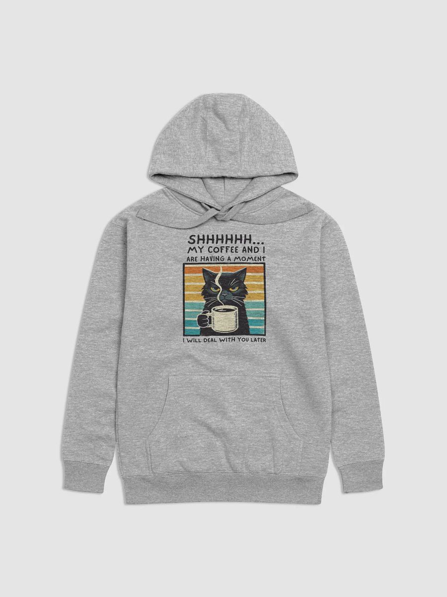 Serious Cat Coffee Moment Hoodie product image (3)
