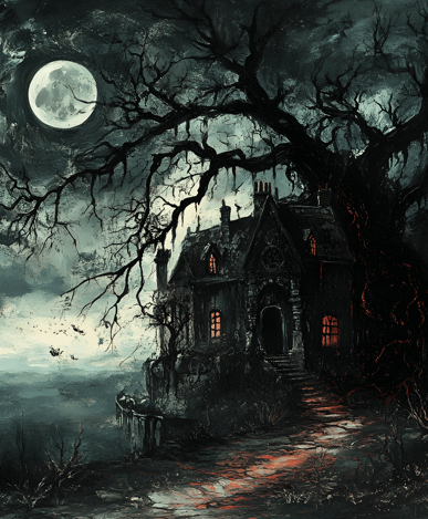 Haunted Haven Echoes of Fear in the Dark Mansion product image (1)