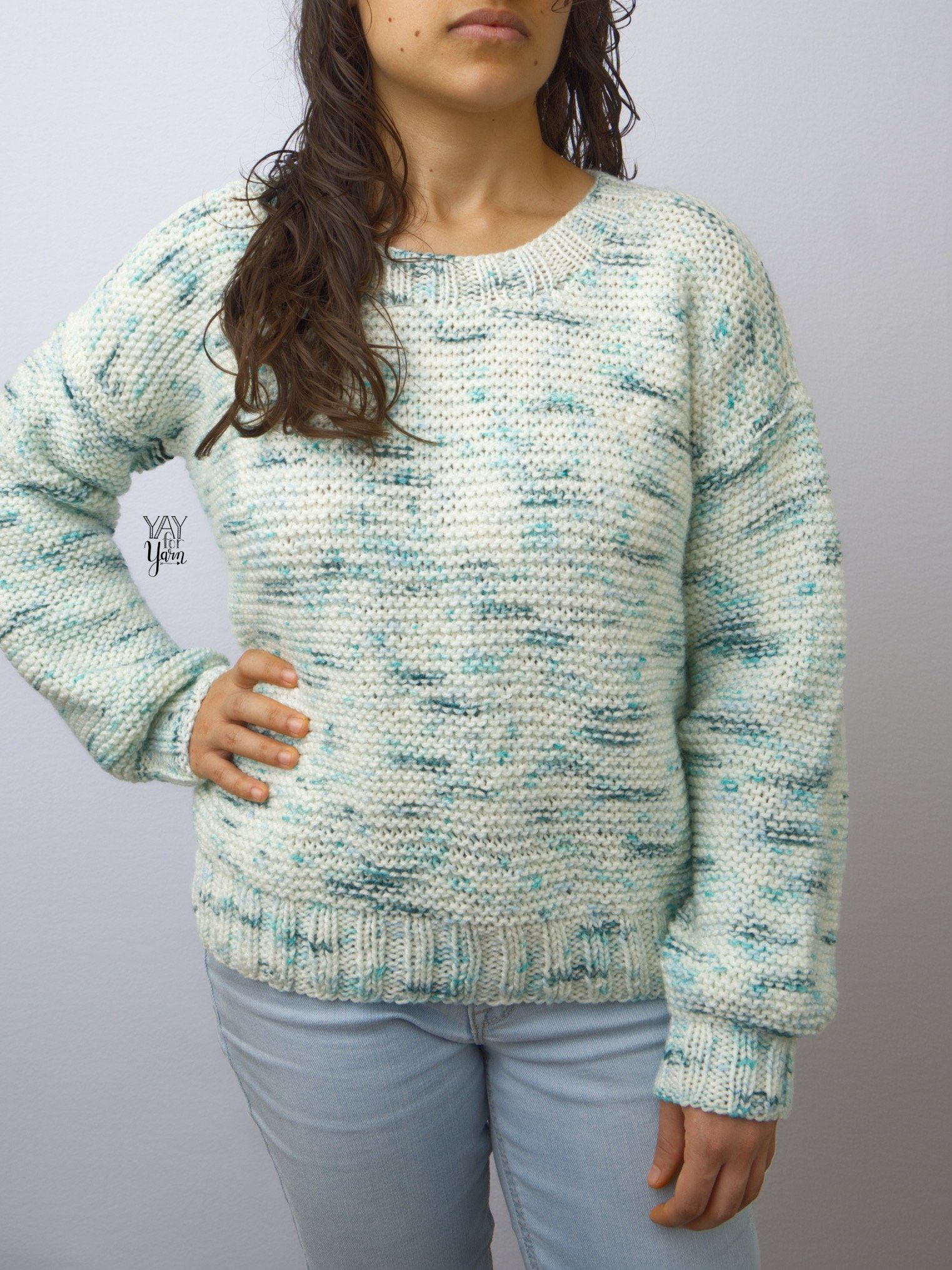 Basic Knit Pullover - PDF Knitting Pattern & Video Tutorial product image (5)