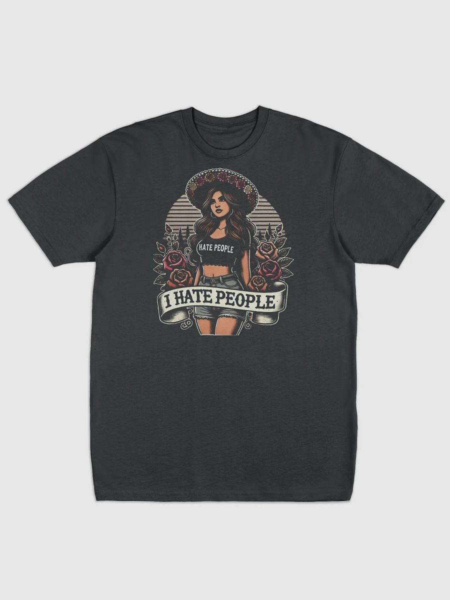 I HATE PEOPLE - Men's Premium Heavyweight T-Shirt - by VibecraftTwo product image (1)