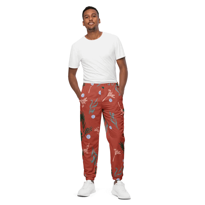 Winter Botanical All-Over Print Track Pants product image (1)