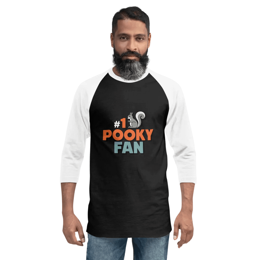 Pooky's #1 Fan Raglan Tee product image (2)