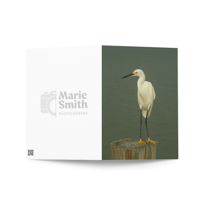 Egret Elegance Greeting Card product image (2)