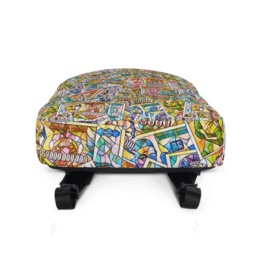 Jugoslovenski inflatorni dinar 1993 (Kolaž/mozaik) All-Over Print Backpack product image (3)