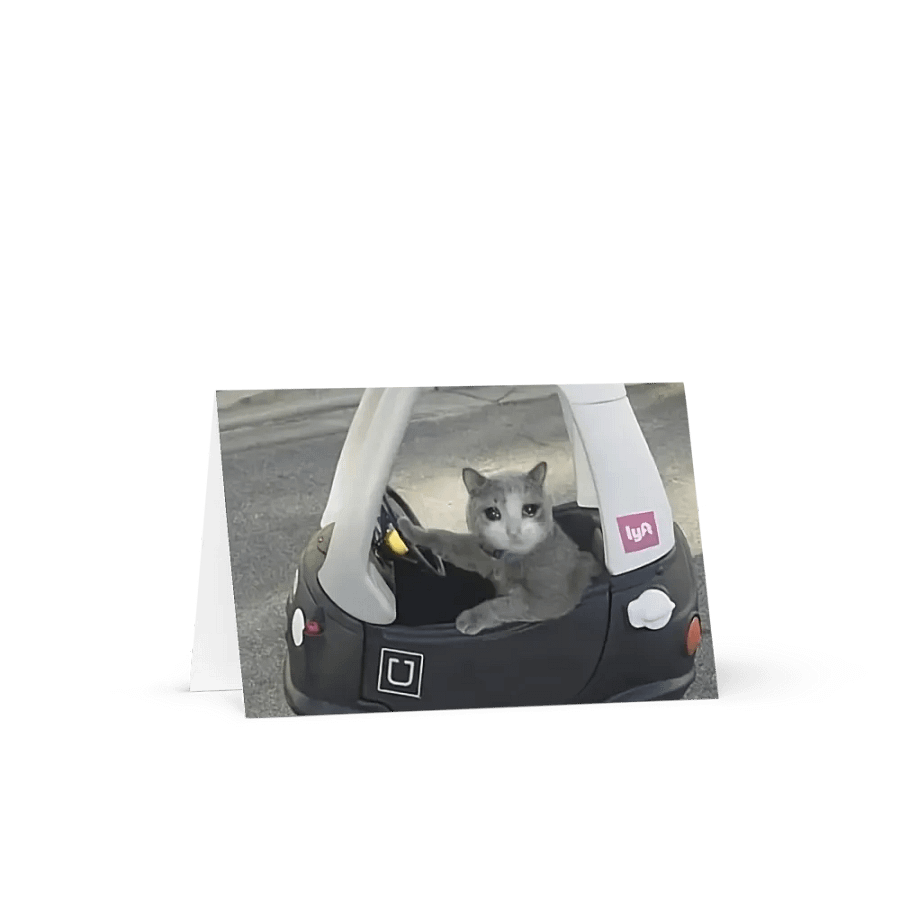 Greening Card: Meme Cats driving product image (19)