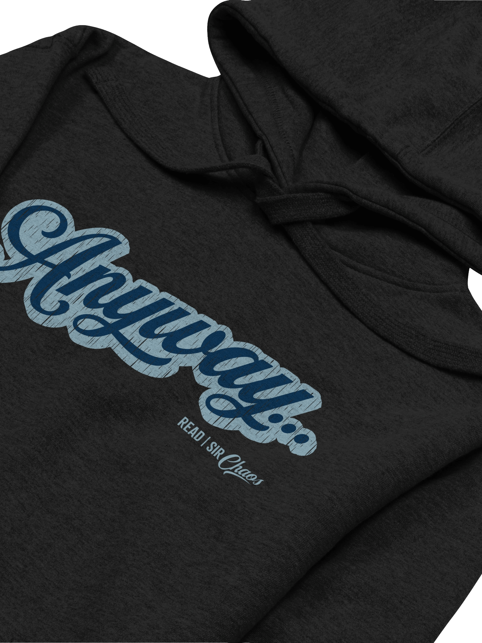 Anyway... Pull Over Hoodie (Blue on blue) product image (12)