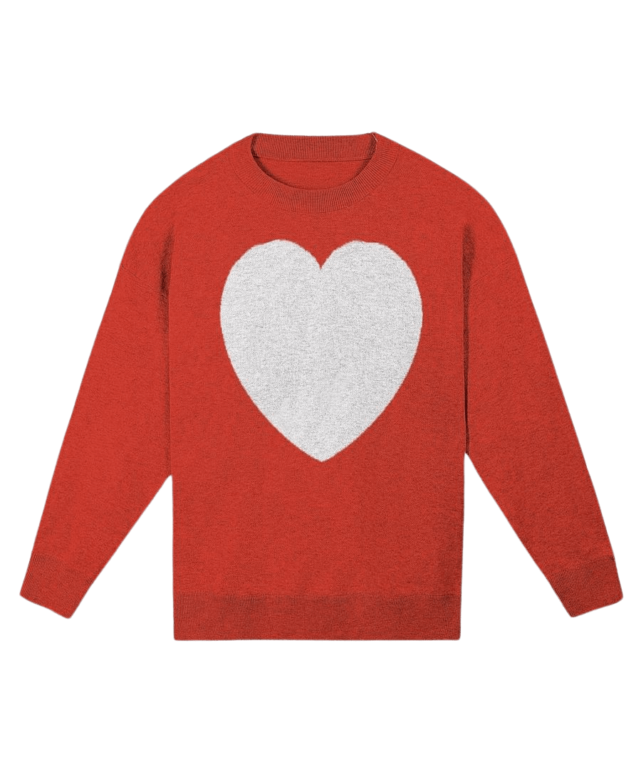 Heart Knitted Relaxed Sweater 2/2 product image (1)