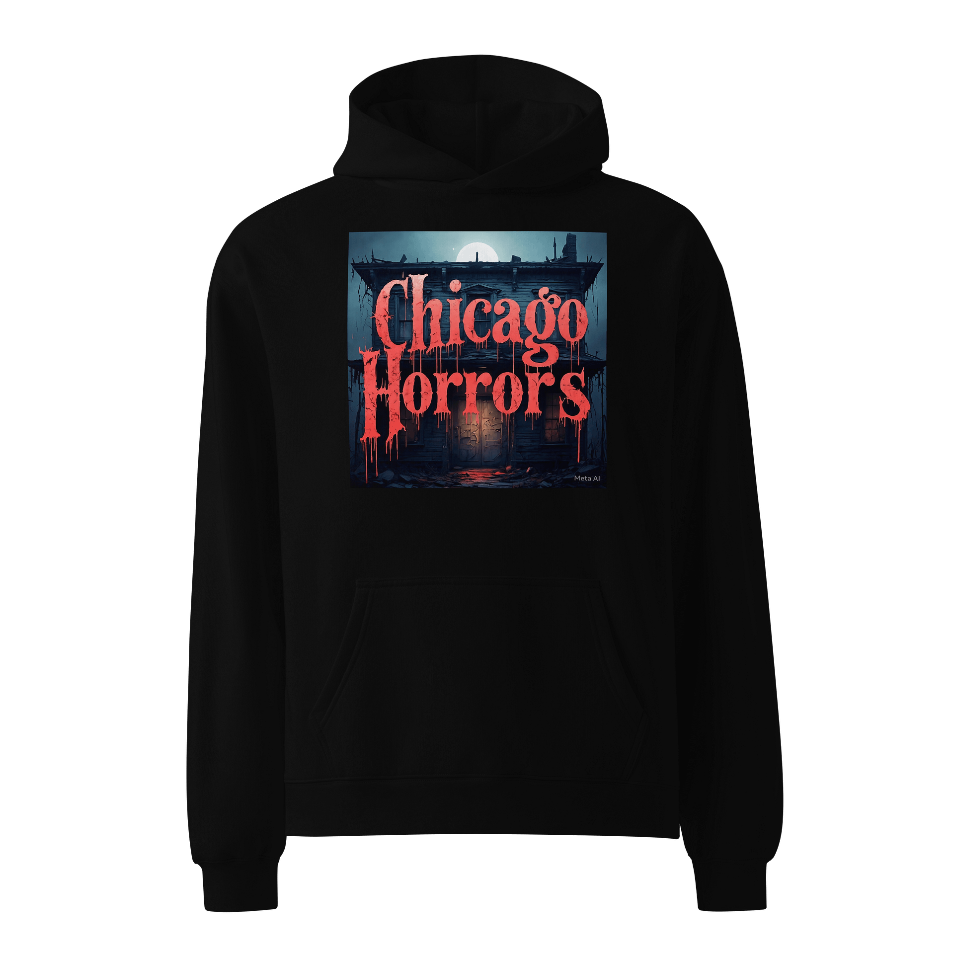 *Chicago Horrors Printed Logo Premium Pullover Hoodie product image (1)