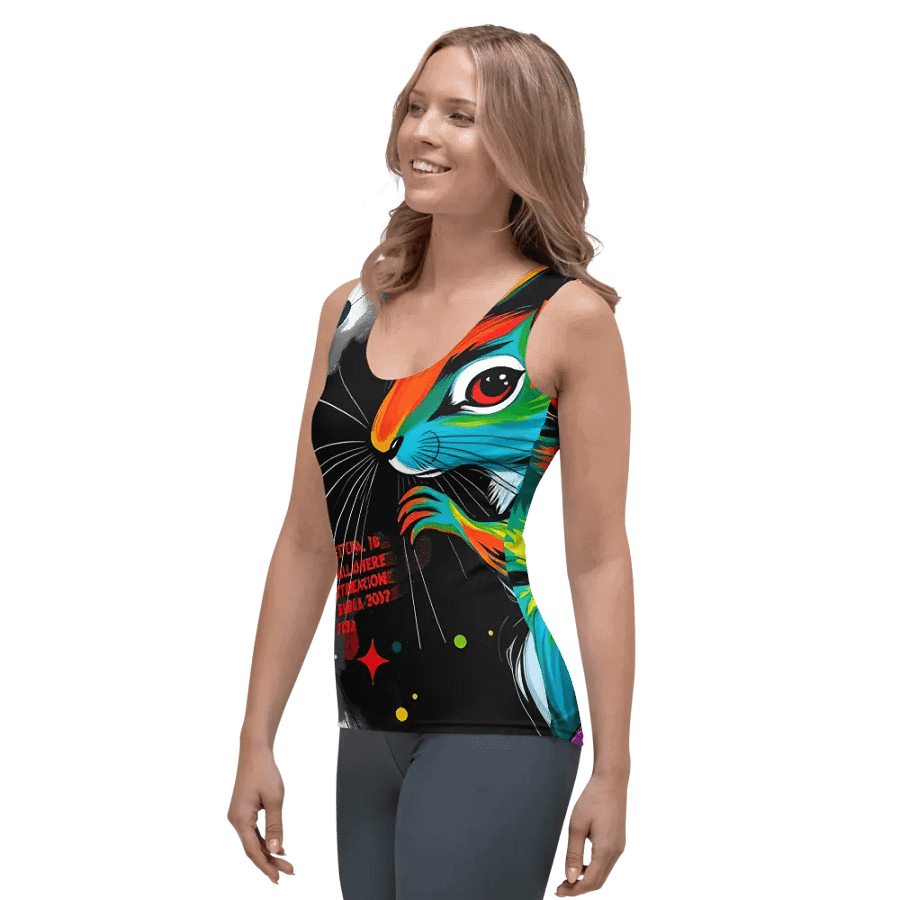 Vibrant Squirrel Splash Women's Tank Top product image (3)
