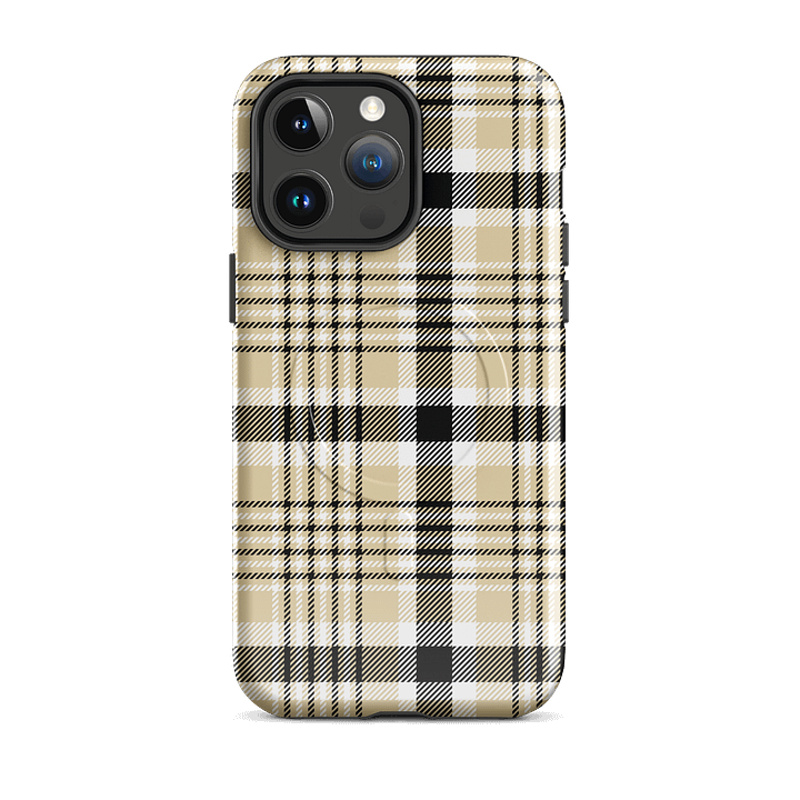 Beige Plaid MagSafe® Tough Case for iPhone® product image (39)