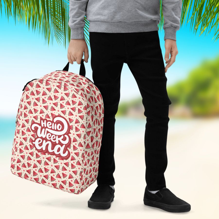 Hello Weekend Watermelon All Over Print Backpack product image (12)