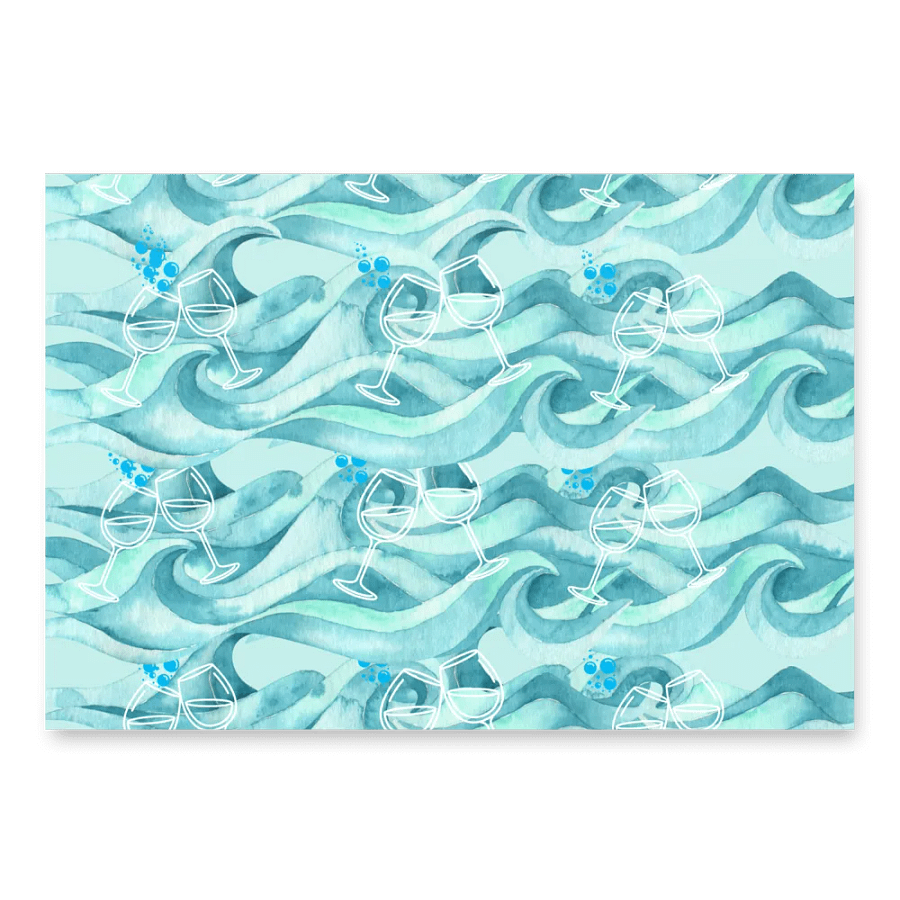 Ocean Toast Celebration Wrapping Paper Set for birthdays and occasion presents product image (1)