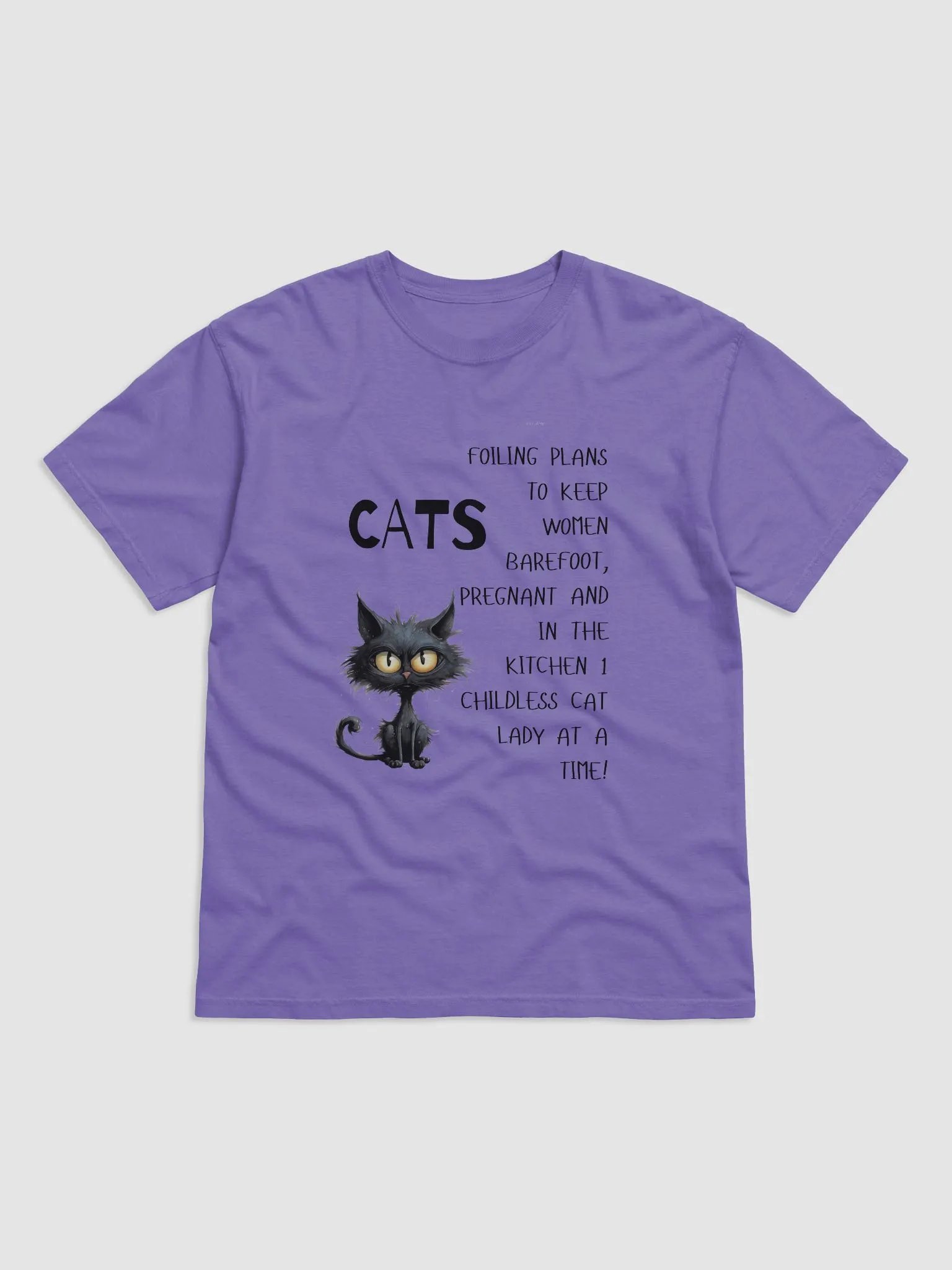 🐾 Cats Against Patriarchy – Childless Cat Lady Tee product image (1)