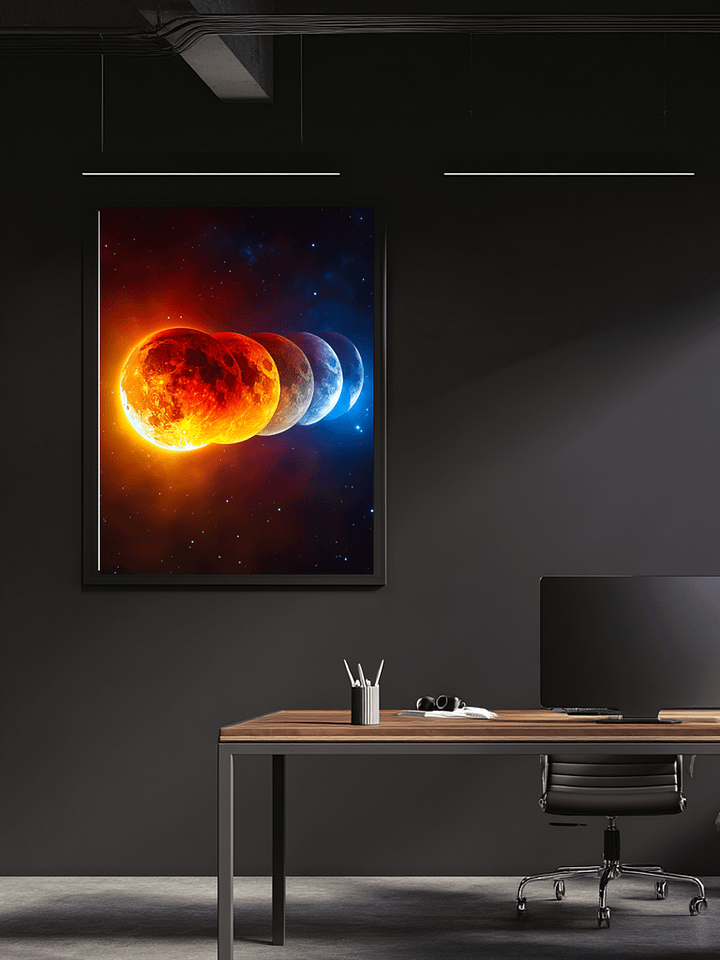 Blood Moon Framed Matte Wall Art Canvas product image (2)