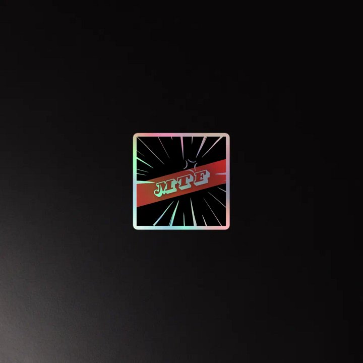 Holographic Comic MTF Sticker product image (4)